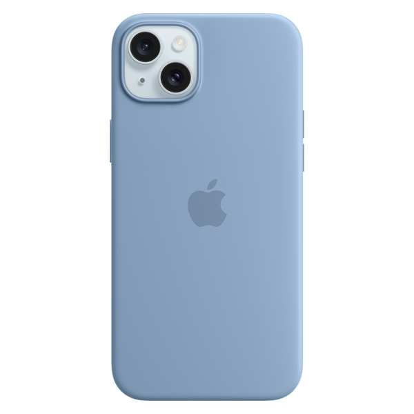 Husa Silicon iPhone 15 Plus MagSafe Winter Blue