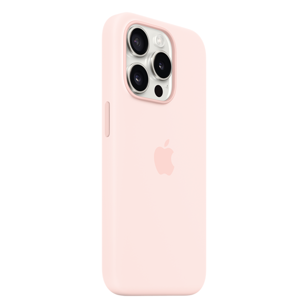 Husa iPhone 15 Pro Silicone Case MagSafe Light Pink