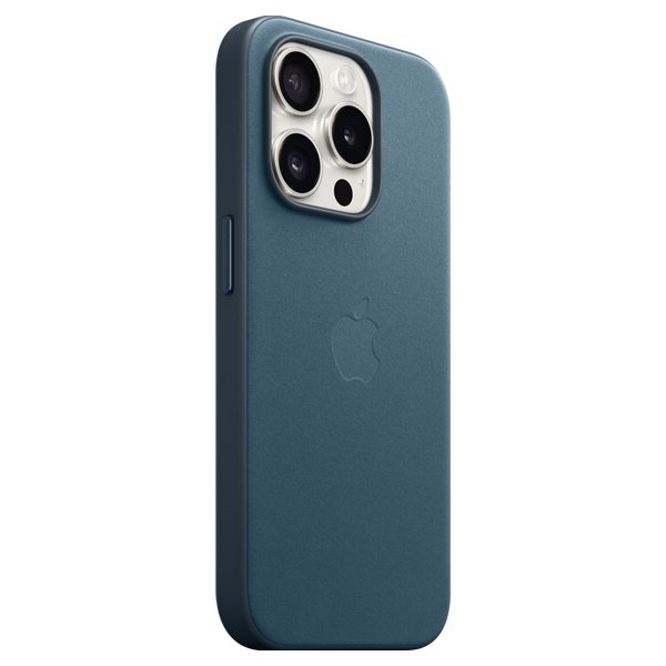 Husa iPhone 15 Pro Max FineWoven MagSafe Pacific Blue