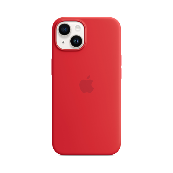 husa silicon iPhone 14 MagSafe RED