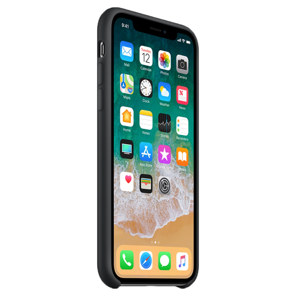 Apple iPhone X Silicone Case - Black