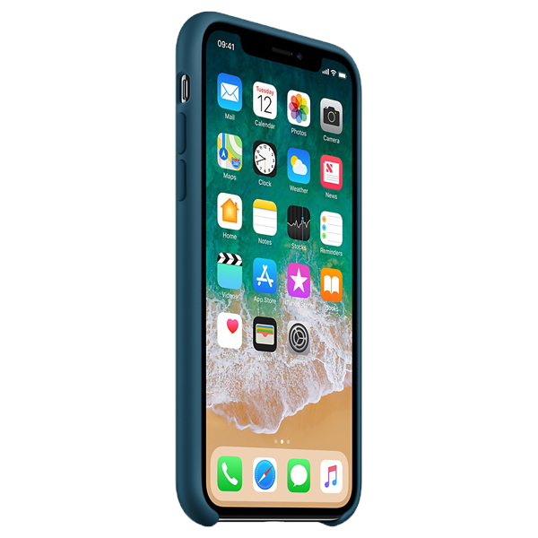 iPhone X Silicone Case-Cosmos Blue