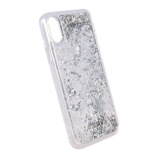 Guess husa glitter silver IPhone X