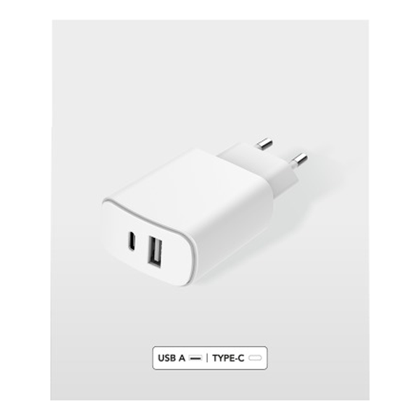 BigBen Just Green incarcator priza 2USB 5.4A White