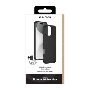BigBen husa silicon MagSafe iPhone 16 Pro Max Black
