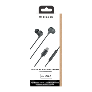 Bigben casti fir USB-C In-Ear Black