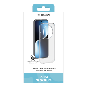 Bigben Husa transparenta Honor Magic8 Lite PEGLASSHM8LITE