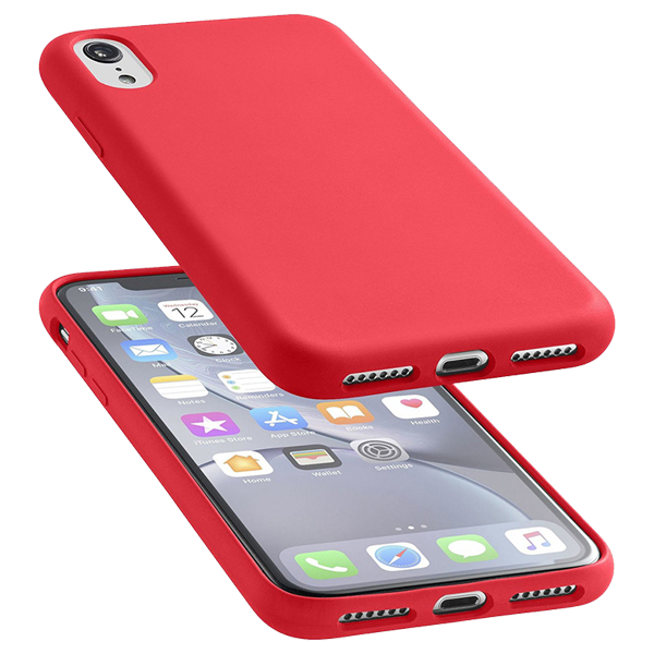 Cellularline soft-touch silicone case red iPhone XR ...