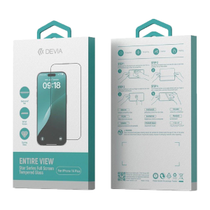 Devia folie sticla full screen iPhone 16 Plus