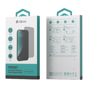 Devia folie sticla privacy full screen iPhone 16 Pro