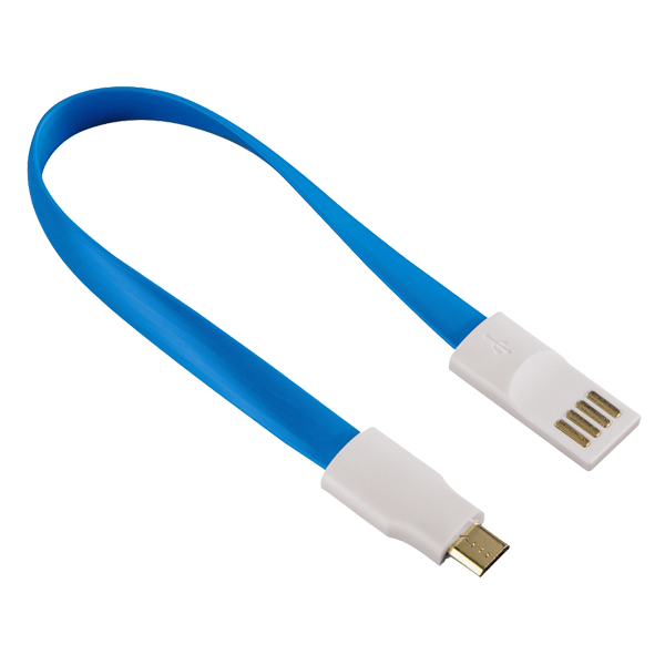 Hama cablu micro-usb magnetic bleu