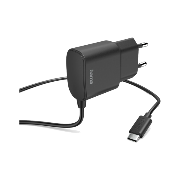 Hama charger USB-C 12W 1m Black