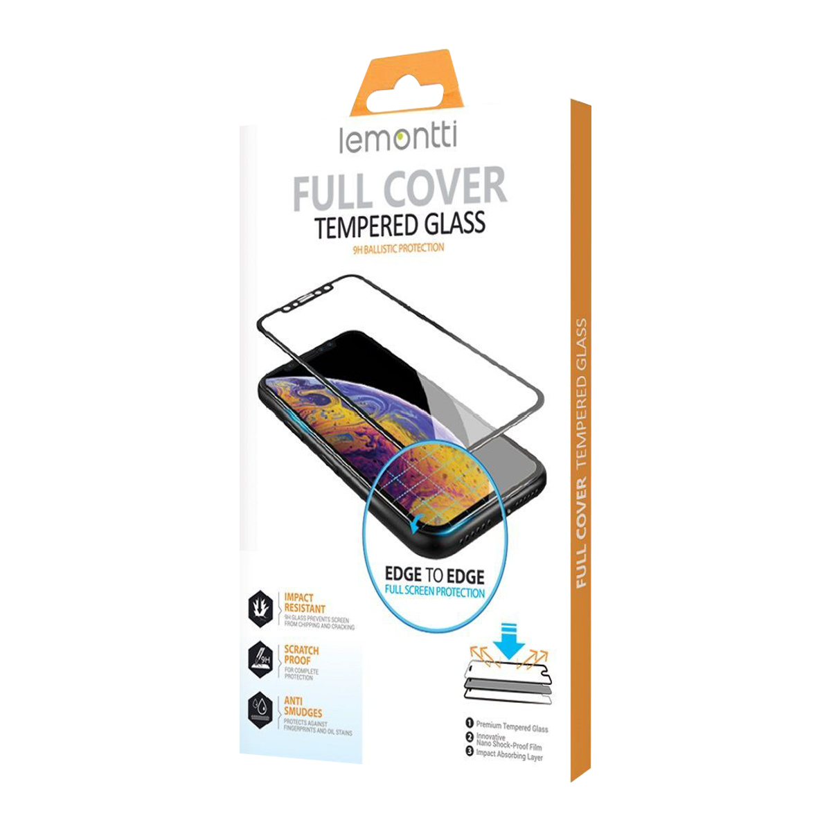 Lemontti folie sticla Samsung A05s Full Fit 9H Black