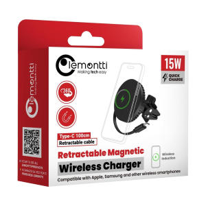 Lemontti suport auto MagSafe 15W retractabil