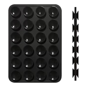 Lemontti suport cu ventuze duo pentru telefon Black