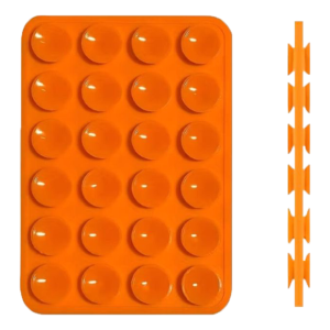 Lemontti suport cu ventuze duo pentru telefon Orange