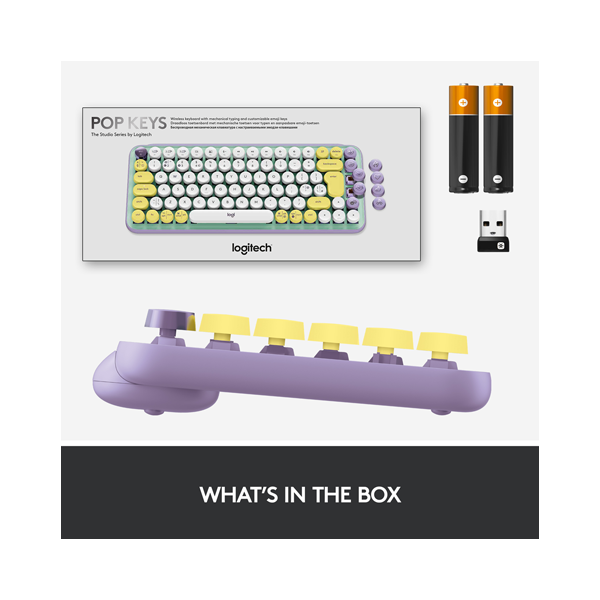 Logitech POP Wireless Keyboard Emoji Mint