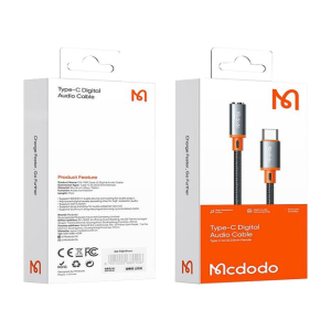 Mcdodo adaptor Type-C to jack 3.5mm 11cm Black
