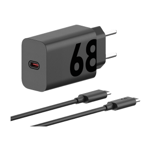 Motorola adaptor priza 68W cablu USB C-C Black