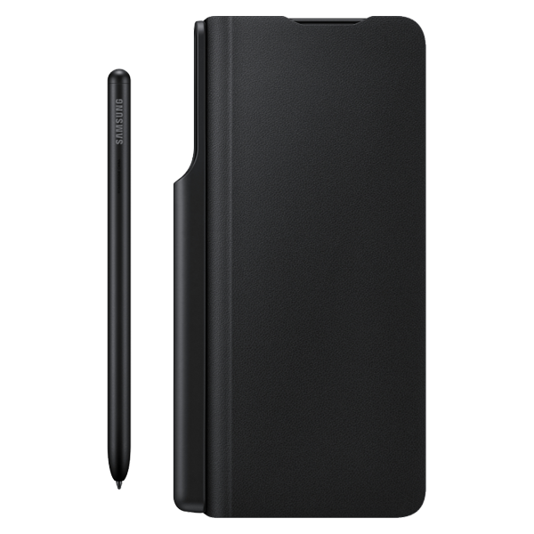 Samsung New Fold 5G flip cover with Pen black EFFF92PCBEGEE