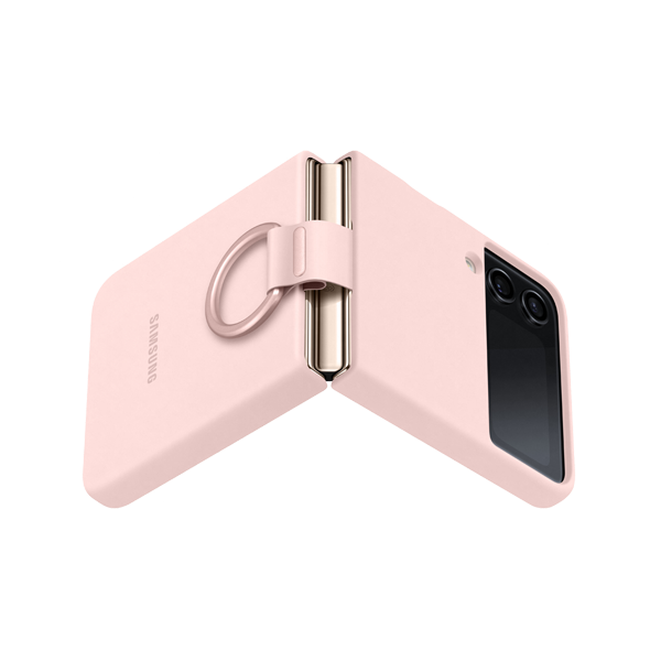 Samsung Z Flip 4 5G Silicone Cover Ring Pink EFPF721TPEGWW