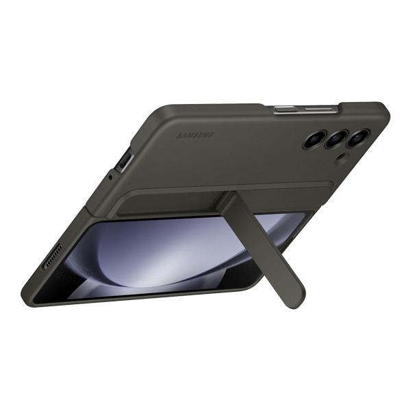 Samsung Fold5 standing case w strap Graphite
