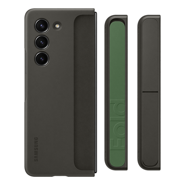 Samsung Fold5 standing case w strap Graphite