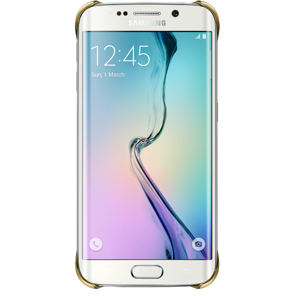 Coperta Clear Cover Samsung Galaxy S6 EDGE gold