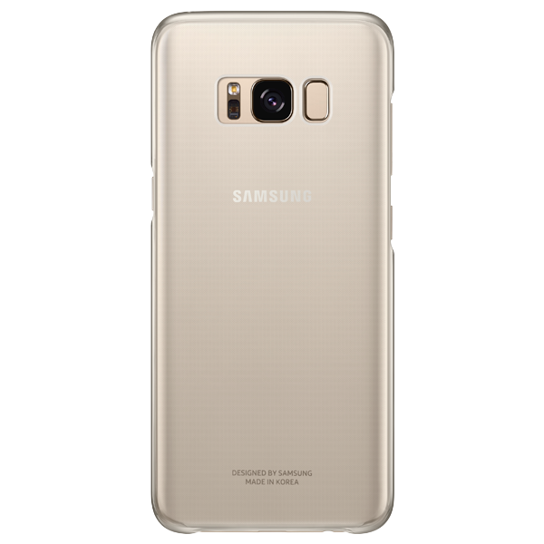 Samsung Clear Cover Gold Galaxy S8 Plus EF-QG955CFEGWW