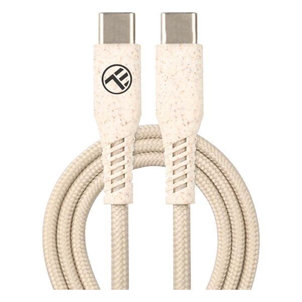 Tellur cablu Type-C to Type-C 3A 1m nylon Cream
