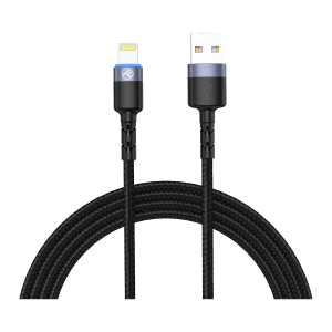 Tellur cablu USB-A to Lightning LED 2A 2m Black