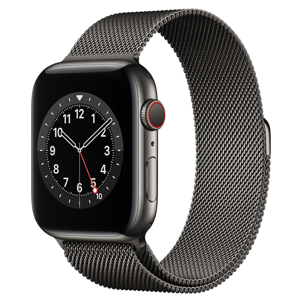 Apple Watch S6 Cellular 44 Steel Graphite Milanese