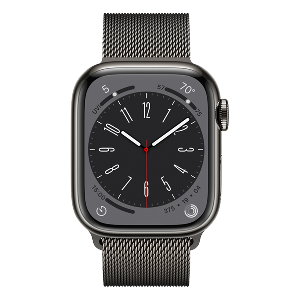 Apple Watch 8 Cellular 41mm Graphite Steel Milanes MNJM3WB