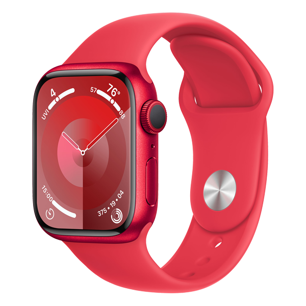 Apple Watch S9 Cellular 41mm RED Alum case RED Sport Band SM