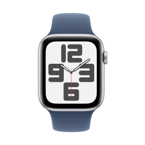 Apple Watch SE GPS 40mm Silver Alu w Denim Band M L