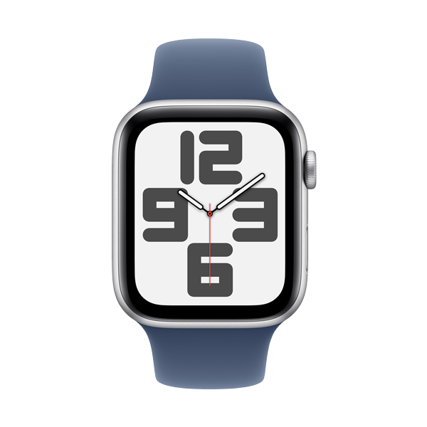  Apple Watch SE GPS 44mm Silver Alu w Denim Band S-M