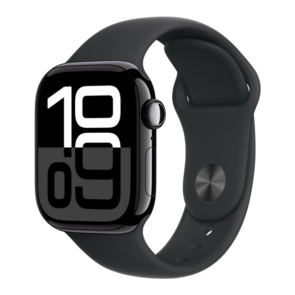 Apple Watch 10 GPS 42mm Jet Black Alu w Black SB S-M