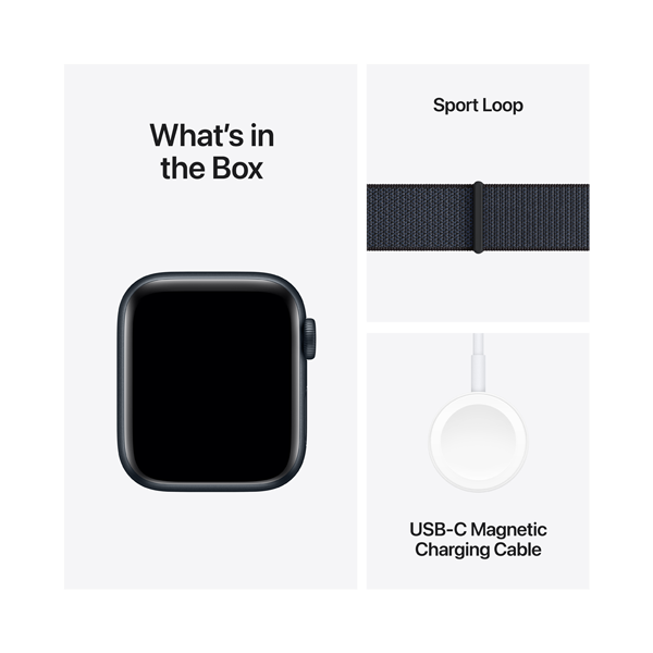 Apple Watch 10 GPS 46mm Jet Black Alu w Ink Sport Loop