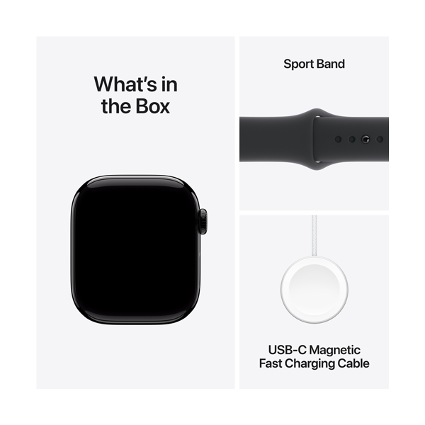 Apple Watch 10 Cell 46mm Jet Black Alu w Black SB M-L