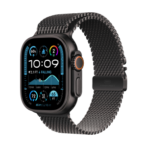 Apple Watch Ultra 2 49mm Black w Black Titan Milanese Loop L