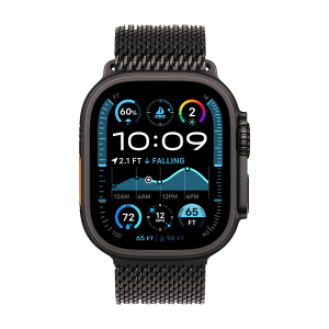 Apple Watch Ultra 2 49mm Black w Black Titan Milanese Loop L