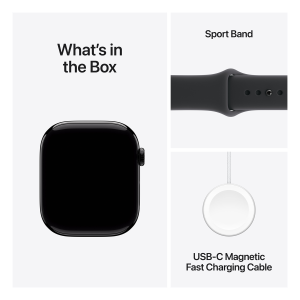 Apple Watch 11 Cell 46mm Jet Black Alu Black SP M-L