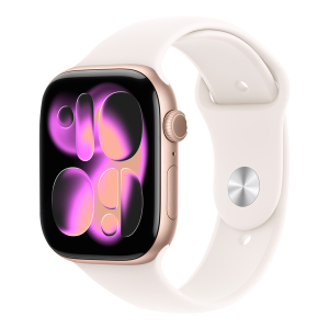 Apple Watch 11 GPS 46mm Rose Gold Alu Blush SP M-L