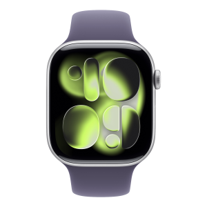 Apple Watch 11 GPS 46mm Silver Alu Purple Fog SP M-L