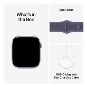 Apple Watch 11 GPS 46mm Silver Alu Purple Fog SP M-L