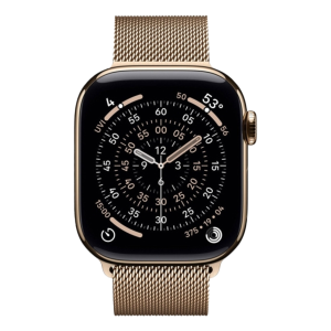 Apple Watch 11 Cell 46mm Gold Titan Milanes Loop M-L