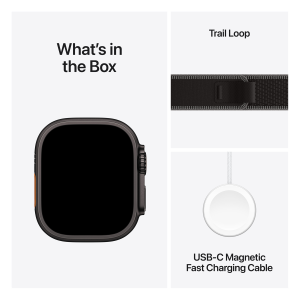 Apple Watch Ultra 3 49mm Black Titan Trail Loop M-L