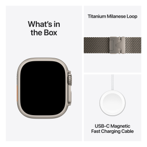 Apple Watch Ultra 3 49mm Black Titan Milanese Loop M