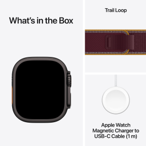 Apple Watch Ultra4 49mm Black Titan Burg Trail Lp ML MJC44QP