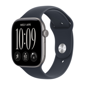 Apple Watch12 Cell 46mm SpaceGrey Alu NavyBlue Sp ML MJG74ET